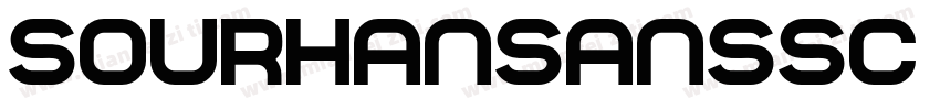 sourhansanssc normal字体转换